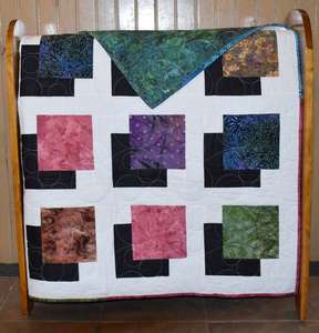 Shadowbox Batiks Quilt