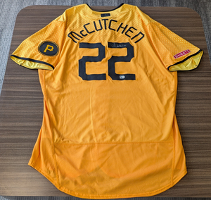 Andrew McCutchen Autographed Nike Gold Jersey