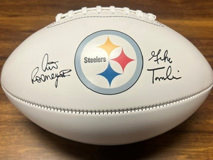 Art Roone/Mike Tomlin Autographed Football