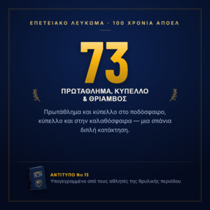 Νο 73 — 1973 η ιστορική χρόνια του ΑΠΟΕΛ