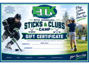 ETK Hockey - Sticks & Clubs Camp Gift Certificate