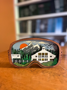 020 Handcrafted Wooden Ski Goggle Artwork