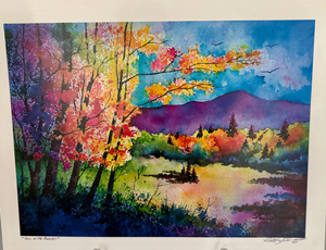 "Fall In The Rockies" Signed Watercolor Print