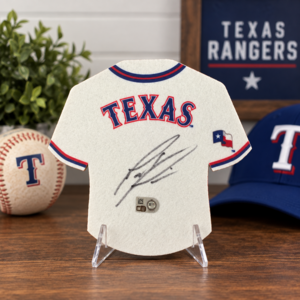 Texas Rangers – Autographed Jakob Junis Pennant
