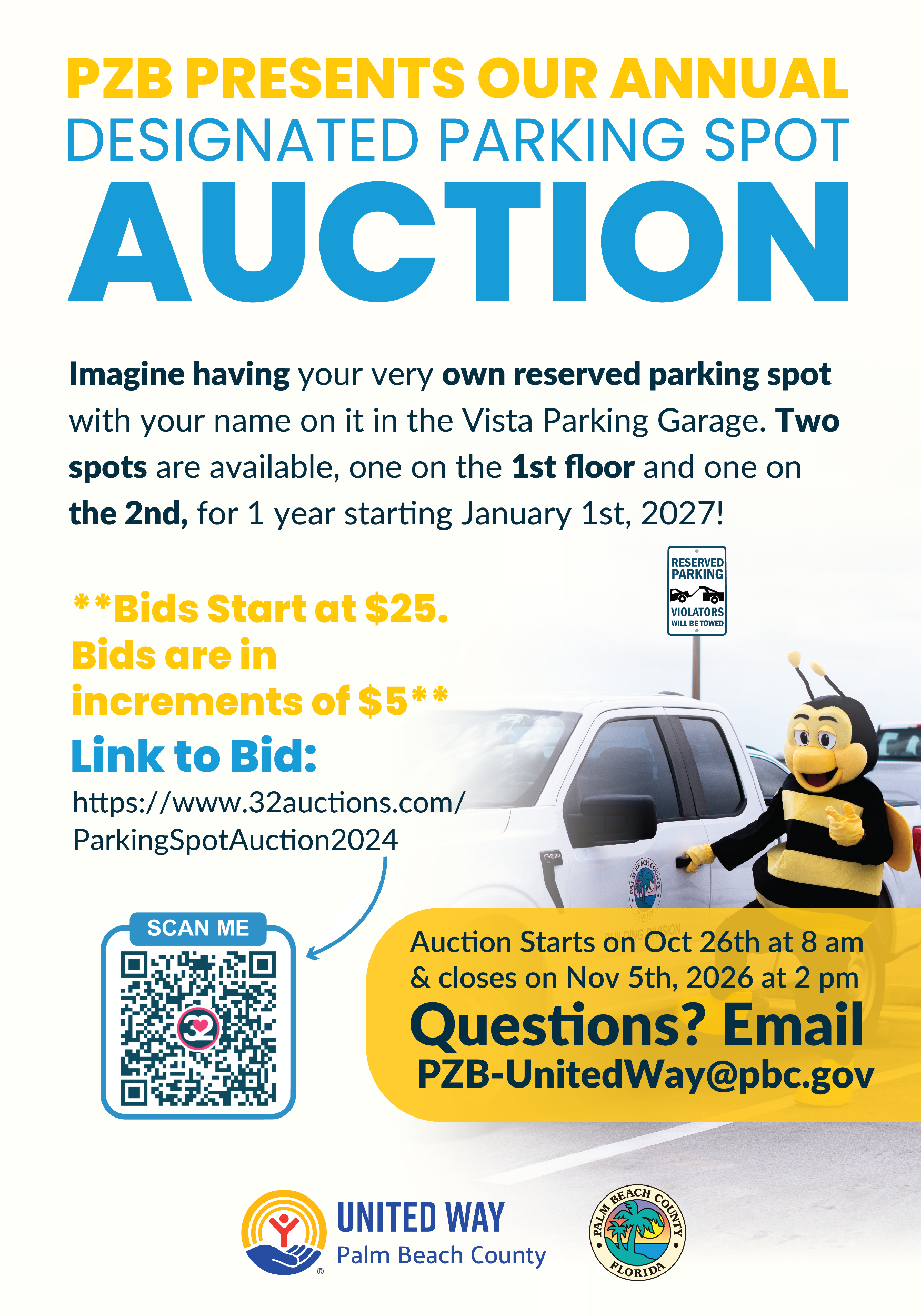 2026 Parking Spot Auction | Free Online Silent Auction Fundraisers ...