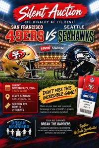 2 NFL Tickets to 49er's vs Seahawks