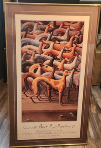 Framed 1998 Cincinnati Heart Mini-Marathon Poster