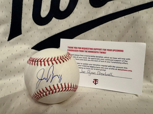 MN Twins Joe Ryan Signed Baseball