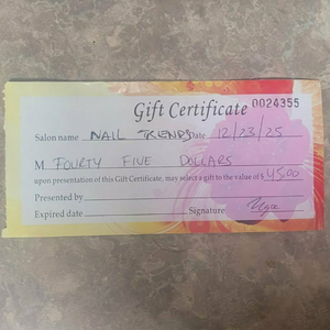18 Nail Trends Gift Certificate