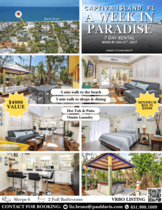 7- Day Lodging in Captiva Island FL