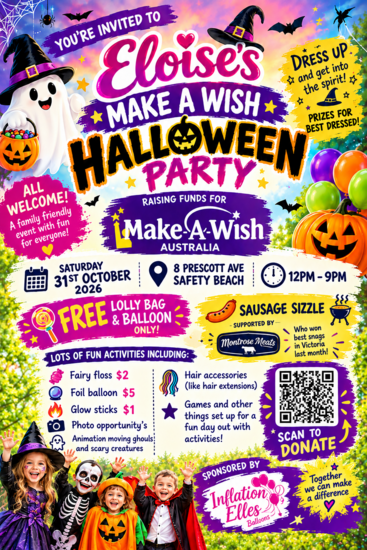 Eloises Make A Wish Halloween Fundraiser