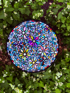 Indoor/Outdoor Mosaic Side Table