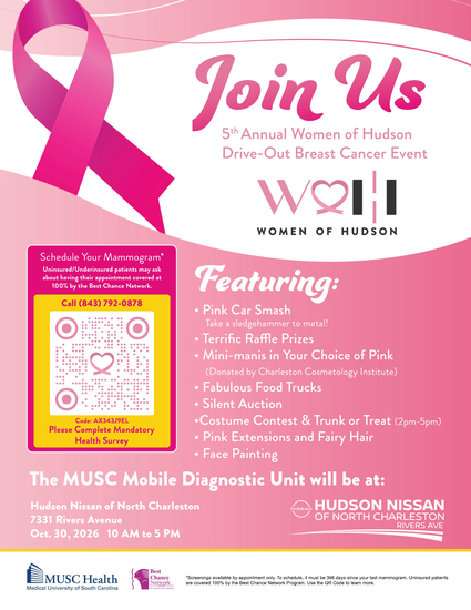 5th Annual Women of Hudson Drive-out Breast Cancer