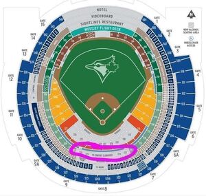 07 - 4 Blue Jays Tickets - Rogers Terrace