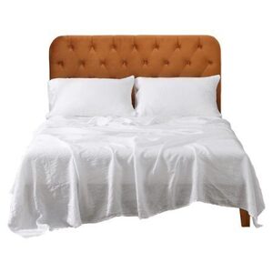 Highland Feather French Linen White King Size Cove