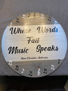 Music Speaks Sign