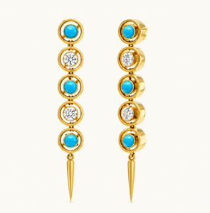 Shadow Fringe Earrings by Jenna Blake Jewelry