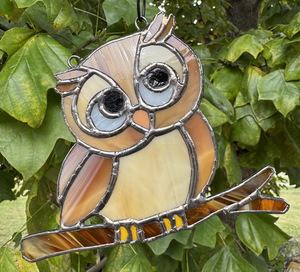 Stained Glass - The Thoughtful Owl