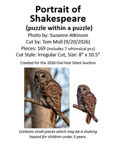 Wooden Puzzle - Portrait of Shakespeare
