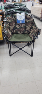 Oversized Camouflage Heated Camping Chair