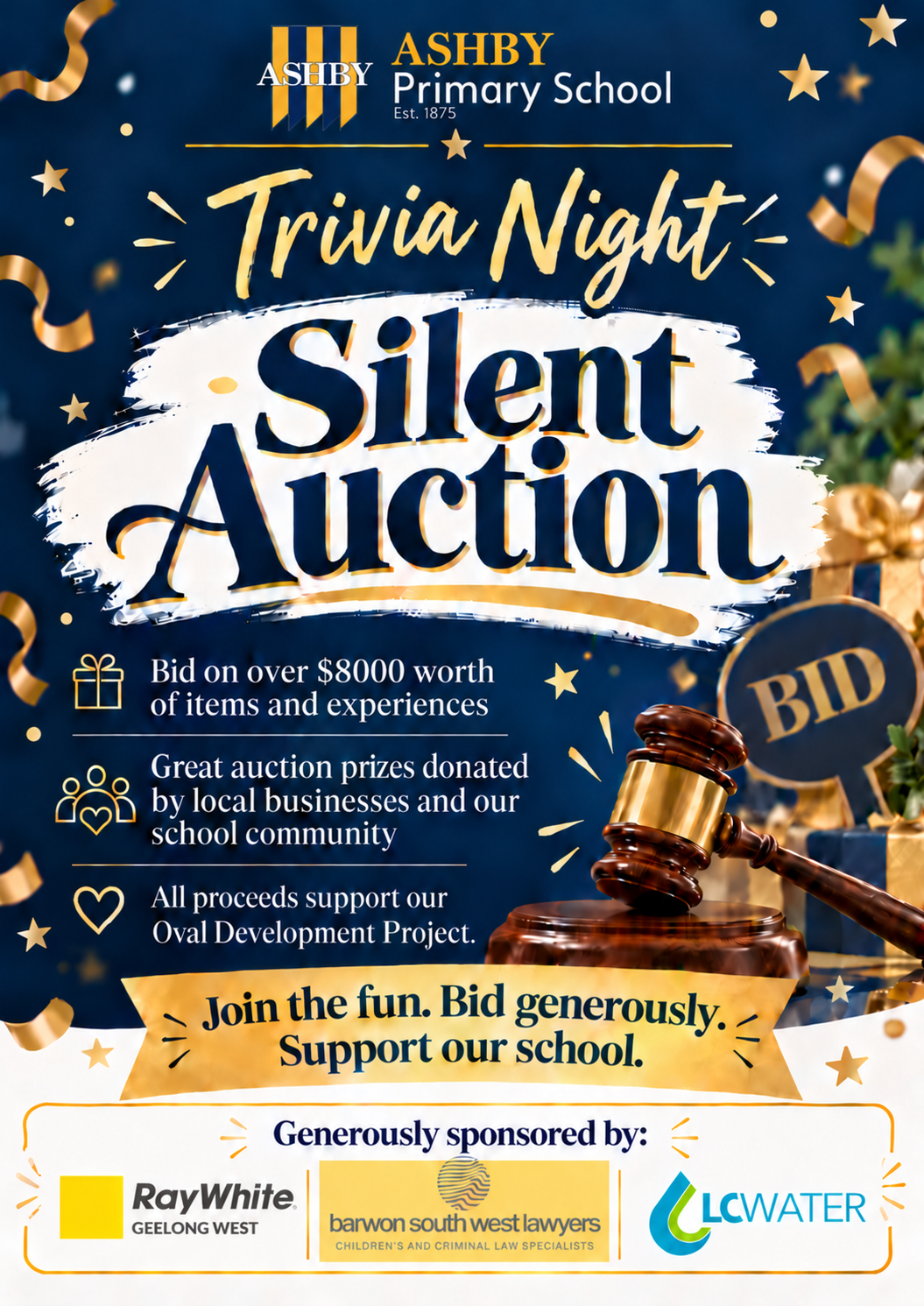 2026 Ashby Primary School Trivia Night Auction | Free Online Silent ...