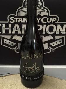 Autographed Patine Wine Bottle