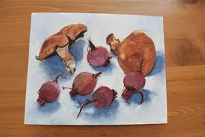 Portabellas and Beets