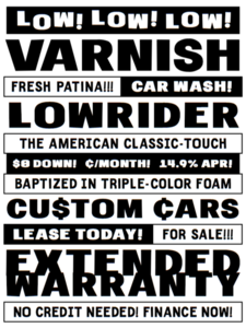 Varnish (typeface + poster)