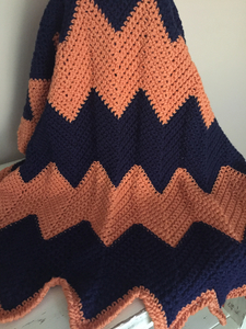 Auburn Chevron Lap Blanket