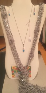 The Island Jewel Necklace, earrings and scarf