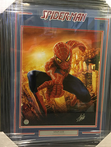 Spiderman Framed Photo Signed by Stan Lee