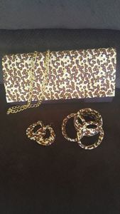 African Handbag & Jewelry Set