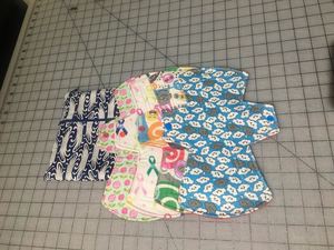 A set of 4 reg/heavy cloth pads and wetbag