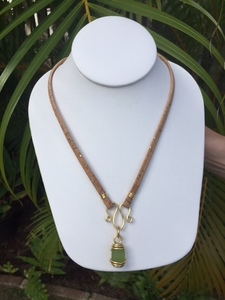 Hawaiian sea glass necklace