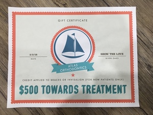 #49 - $500 Gift Certificate for Braces