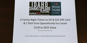 Idaho Shakespeare Festival & Spoonthumb Ice Cream