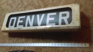 Denver RTD Side Destination Roll Sign