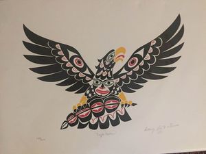 Eagle With Eagle Feather Print