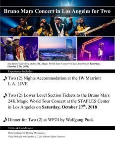 Bruno Mars Live at 24K Magic Tour in LA