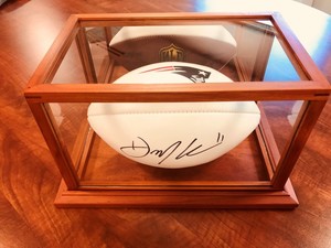 Julian Edelman signed Patriots football