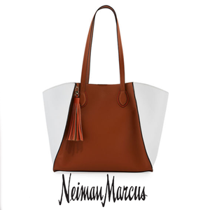 Color block brown tote s300