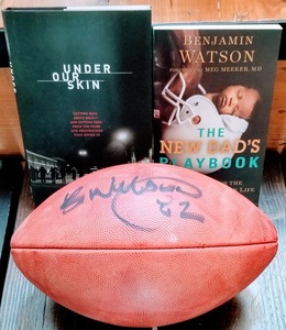 Benjamin Watson - Signed Football & Books