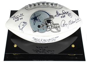 Dallas cowboys autographed ball 2 s300