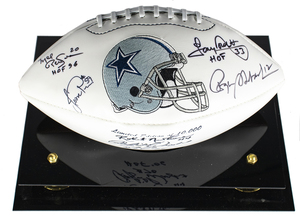 Dallas Cowboys Hall of Fame Autographed Football