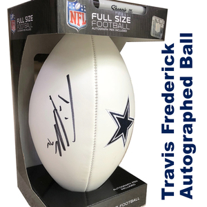 Autographed Travis Frederick Football