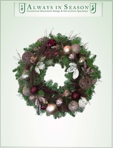 Silver and Gold Holiday Wreath Package