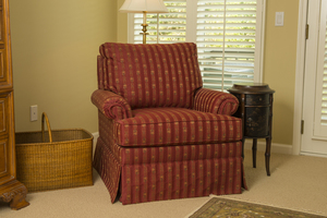 Red floral chair s300