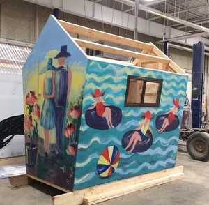 Art On Ice: Summer Delights Ice-fishing Shack