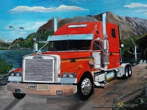 Personalized Painting of Your Truck, 18x24