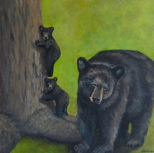 Patti Cerra "Babysitter Tree" Original